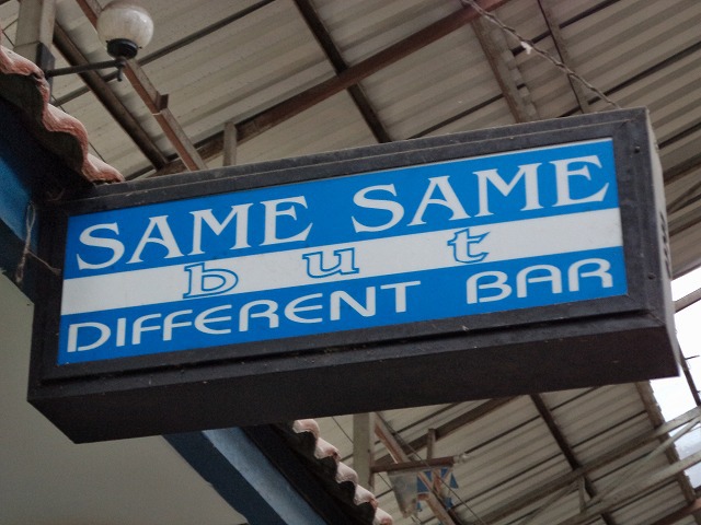 SAME SAME but DIFFERENT BAR Image